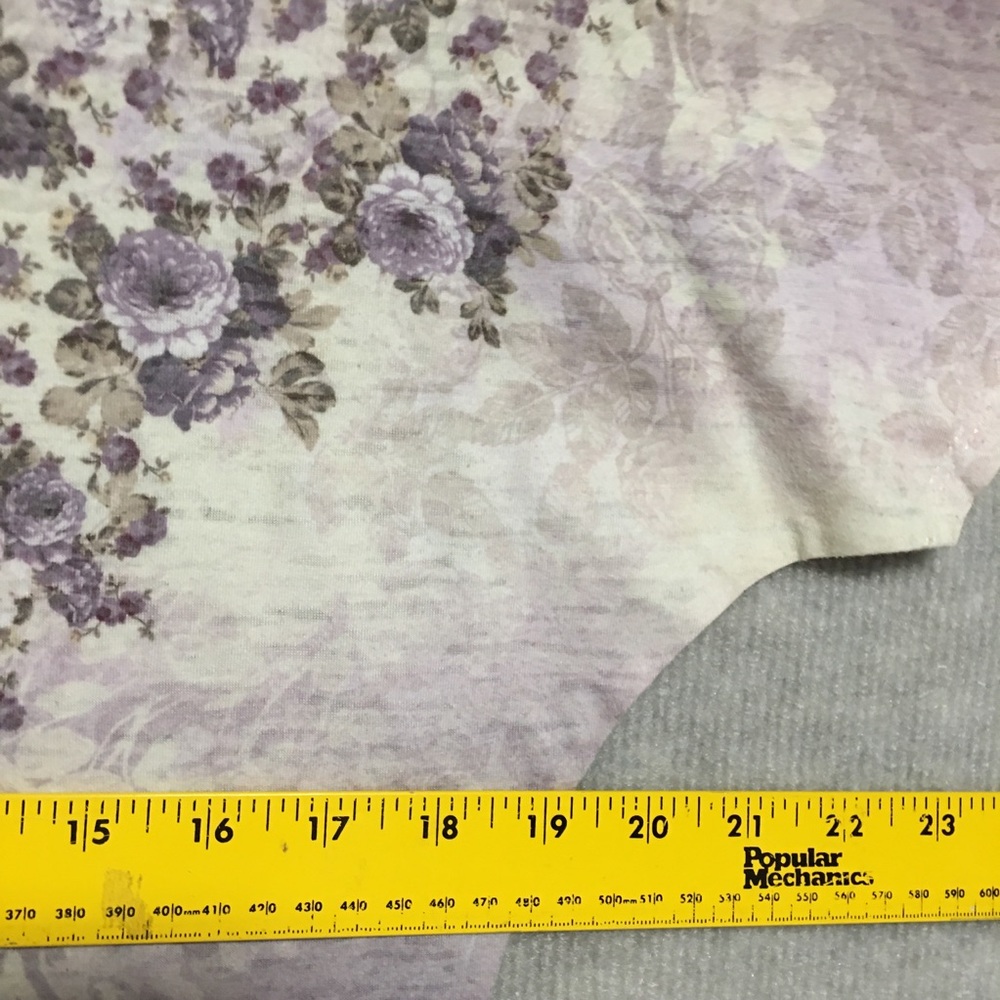 Beautiful dolman short sleeve tee lavender flowers Maurices Sz Med EUC Like new - Picture 11 of 12